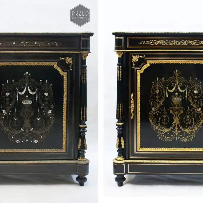 Szafka w typie mebli Boulle (1850-60)