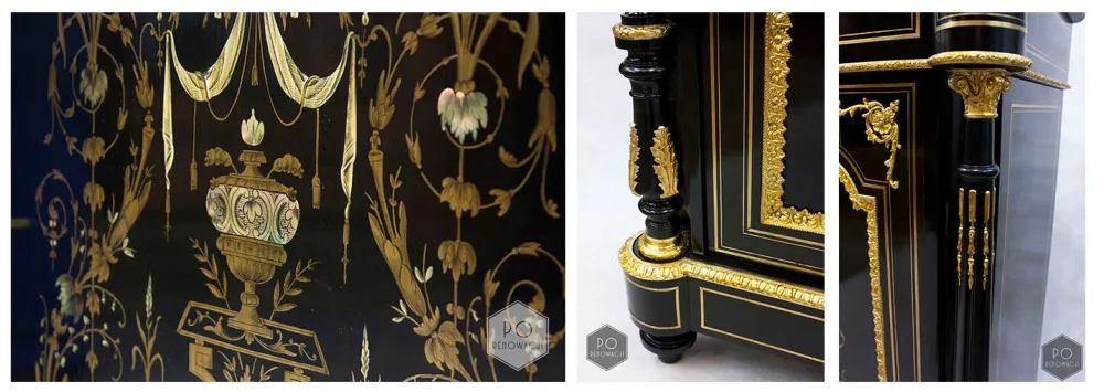 Szafka w typie mebli Boulle (1850-60)