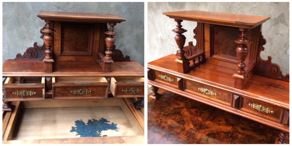 Sekretarzyk eklektyczny, koniec XIX wieku