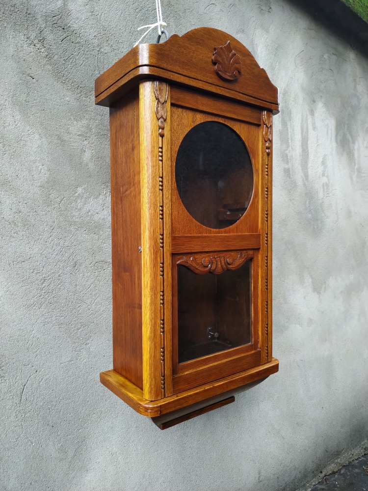 Zegar dębowy secesyjny