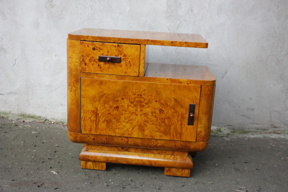 Szafka nocna (nakastlik) w stylu art deco