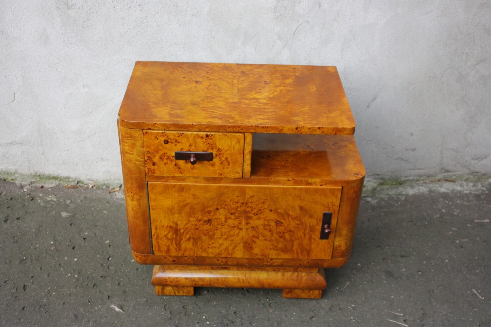Szafka nocna (nakastlik) w stylu art deco