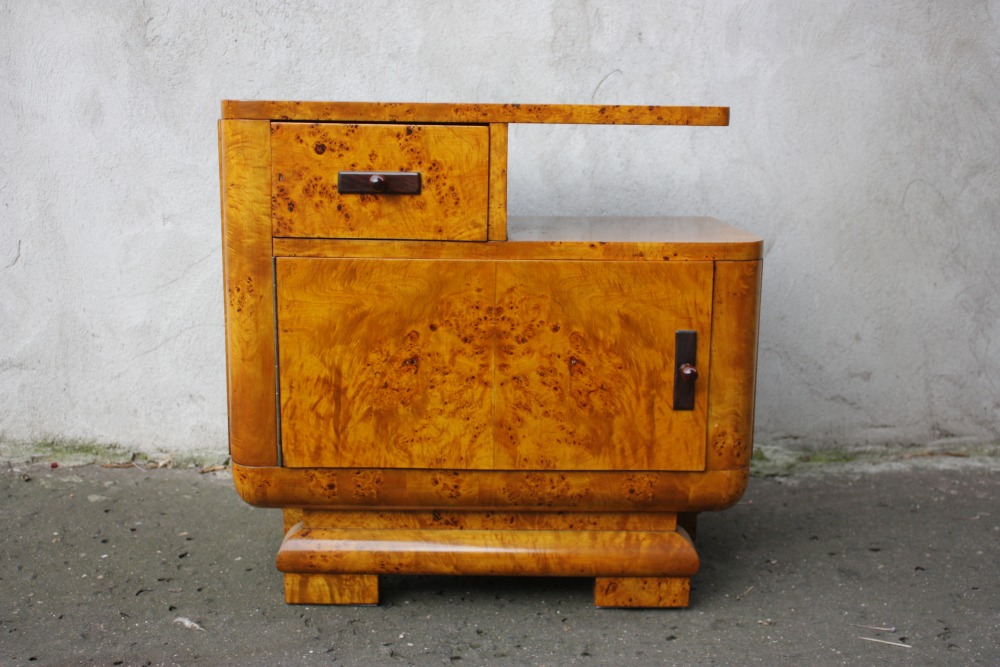 Szafka nocna (nakastlik) w stylu art deco